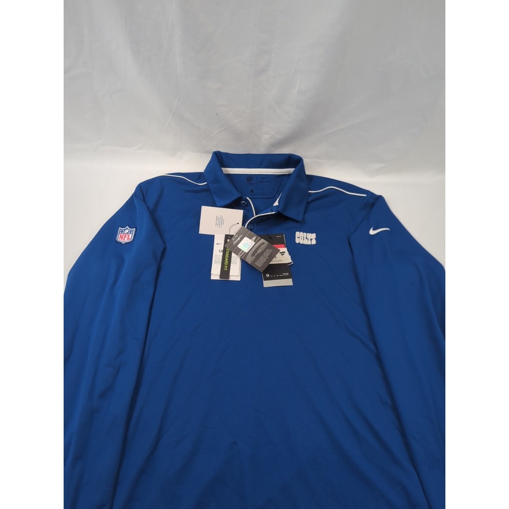 NEW Indianapolis Colts Nike NFL On Field Dri-Fit Long‎ Sleeve Shirt Men's Large